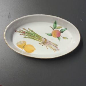 Royal Worcester 1961 Evesham Gold trim OVAL BAKER Asparagus Serving Dish England