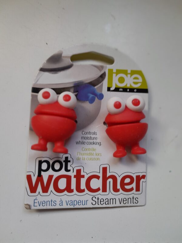 Joie Red Pot Watchers Pan Steam Vents Pack Of 2 Silicone New