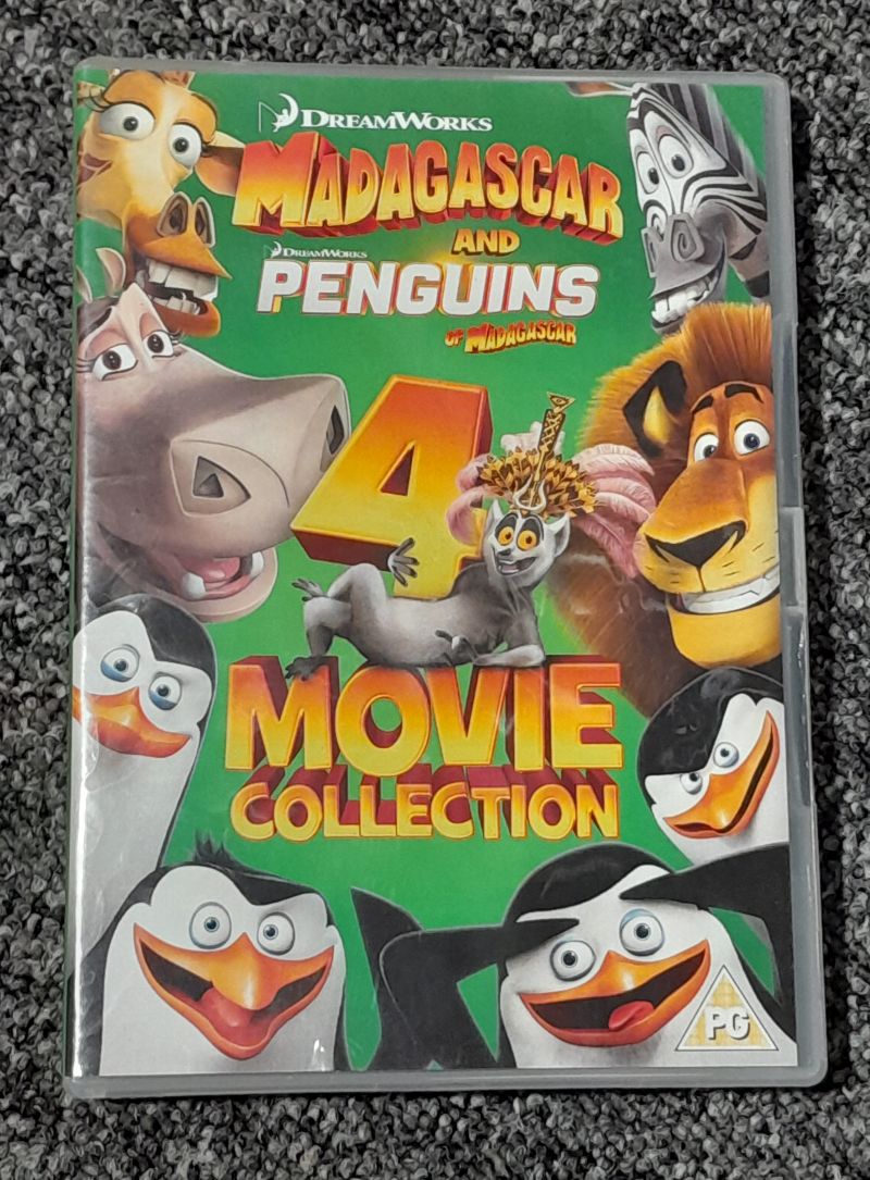 Madagascar and Penguins of Madagascar: 4-movie Collection DVD (2015) VGC