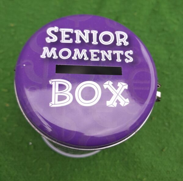 Senior Moments Instant Fines Money Tin Box Savings Saver Fun Gift for Him or Her - Image 3