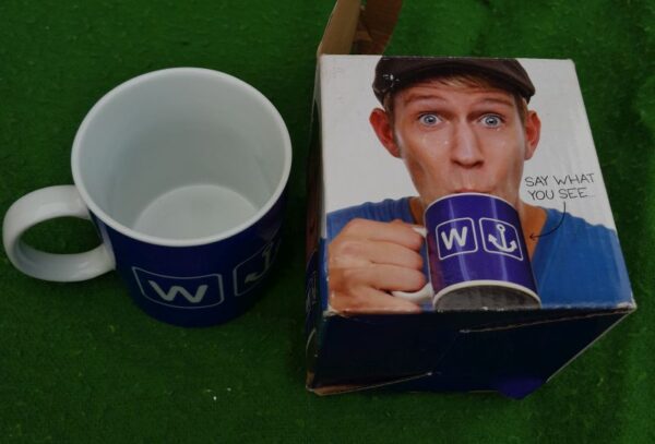 Rude Coffee Mug Funny Cheeky Wanker Adult Humour Birthday Present Work mate Gift Boxed