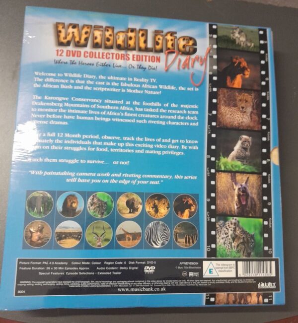 Wildlife Diary - 12 DVD Collectors Edition - Nature Animals DVD Various - Image 2