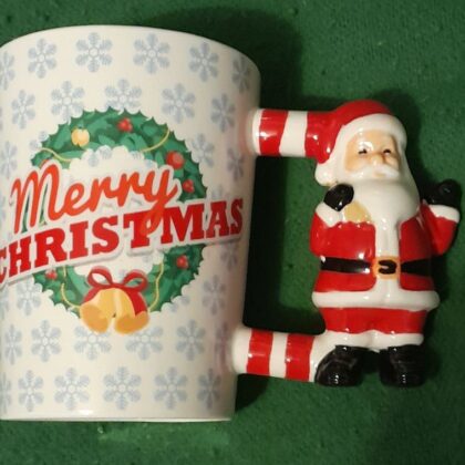 Christmas MUG Merry Christmas Mug With Santa Claus Handle